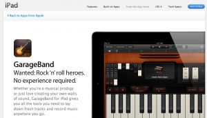 Garage Band for iPad2